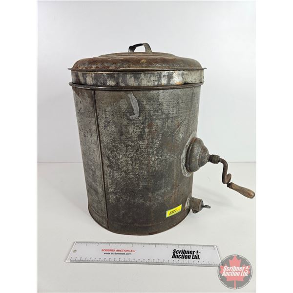 Vintage Butter Churn (Metal) (15"H)
