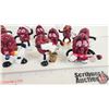Image 3 : (12) Vintage "The California Raisins" Figures c.1980s (Rubber) (2-1/2"H)