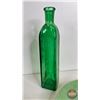 Image 11 : Collector Combo ~ Vintage : Green Glass Collection (10 pcs) : Pitcher; Bottles; Egg Plate; Saucers; 