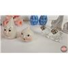 Image 6 : Collector Combo : Variety Vintage Salt & Pepper Shakers with Pie Plate