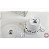 Image 8 : Collector Combo : Ceramic Basin; Pitcher; Tea Cups & Saucers; Cut Glass Trinket Box (Basin 16"Dia)
