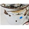 Image 3 : Collector Combo : Enamelware; Thermos; Light Sockets; Lead Ball Mould; Roaster Pan; etc