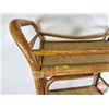 Image 2 : Retro Wheeled Ratan Bar Cart (33"H x 29"W x 16"D)