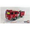 Image 1 : FUNRISE : Toy Plastic Ladder Firetruck (1992) (Not Tested : No Batteries) (6"H x 4-1/2"W x 14"L)