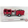 Image 3 : FUNRISE : Toy Plastic Ladder Firetruck (1992) (Not Tested : No Batteries) (6"H x 4-1/2"W x 14"L)