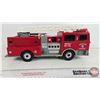 Image 5 : FUNRISE : Toy Plastic Ladder Firetruck (1992) (Not Tested : No Batteries) (6"H x 4-1/2"W x 14"L)