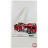 Image 6 : FUNRISE : Toy Plastic Ladder Firetruck (1992) (Not Tested : No Batteries) (6"H x 4-1/2"W x 14"L)