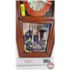 Image 2 : FIRE DEPT Decorative Wall Clock (Batt Op) : A Timeless Tradition of Bravery Heirloom Porcelain  (20-
