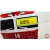 Image 10 : FUNRISE : Toy Plastic Ladder Firetruck (1992) (Sound Effects & Lights Working)  (6"H x 4-1/2"W x 14"