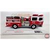 Image 3 : FUNRISE : Toy Plastic Ladder Firetruck (1992) (Sound Effects & Lights Working)  (6"H x 4-1/2"W x 14"