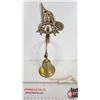 Image 1 : Brass Bell - Wall Mount - Fireman's Helmet (Bell 3"Dia)