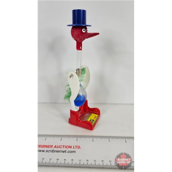 Vintage "Dippy Bird" : Thermodynamic Drinking Bird (7-1/2"H)