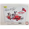 Image 1 : Single Side Tin Sign - Modern : Rarin' to Go! : TEXACO FIRE CHIEF GASOLINE (12-1/2" x 16")