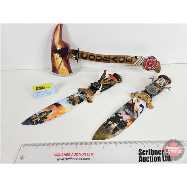 Collector Combo ~ Bradford Exchange (3): Wall Hangings - Symbol of Courage : The Edge of Valor (13"L