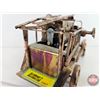 Image 4 : Tin Music Box Fire Truck "Smoke Gets in Your Eyes" (Brass Look) (5"H x 4"W x 8"L)