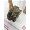Image 3 : Brass Firehose Nozzles (3) & Valve Cap (Each Nozzle Measures: 10-1/4"H)