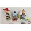 Image 1 : Collector Combo ~ Fireman Theme (3): Stein; Bobble Head & Trophy (Bobble Head Measures: 7-1/2"H)