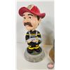 Image 2 : Collector Combo ~ Fireman Theme (3): Stein; Bobble Head & Trophy (Bobble Head Measures: 7-1/2"H)