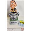Image 4 : Collector Combo ~ Fireman Theme (3): Stein; Bobble Head & Trophy (Bobble Head Measures: 7-1/2"H)