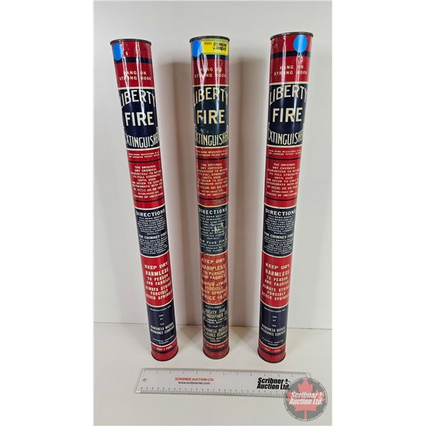 LIBERTY Fire Extinguishers (3) (Each Measure: 22"L)