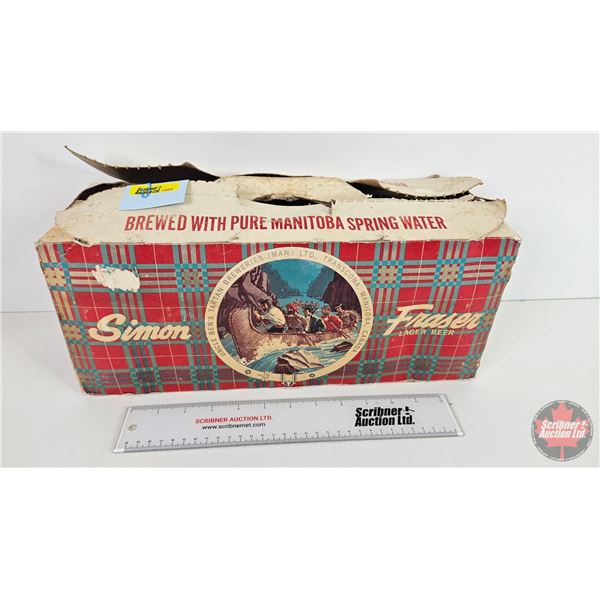 Simon Fraser Beer Case with 12 Bottles (Empty) (Case Measures: 7"H x 16"W x 5-1/2"D)