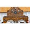 Image 8 : Antique Wood Box Telephone : KELLOGG Chicago USA (Ringer Working) (25-1/2"H x 12"W x 11"D)