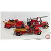 Image 12 : Ornamental Tin Décor Firetrucks (3): (All Measure: 12"L)