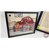 Image 2 : Fireman Theme Wall Décor (3) - Framed Photo : Antique Fire Cart - Framed Fireman's Prayer (12" x 10"