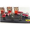 Image 3 : Hawthorn Village : Firefighters Tribute Collection (11 pcs) (Buildings Magnetic to Base) (Base Measu