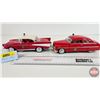 Image 4 : Fire Chief Toy Cars (2) (Diecast Models) (Scale 1:24) - '57 Chev - '49 Merc