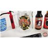 Image 10 : Fireman's Collector Combo : Incl. Avon Cologne; Cups; Hot Sauce (Unopened); Buckle; Novelty Lighter;