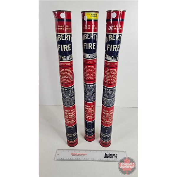 LIBERTY Fire Extinguishers (3) (Each Measure: 22"L)