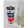 Image 4 : Collector Combo (3):  - Antique Glass Battery (No Lid) (12"H x 8"W x 8"D) - (2) Eveready Dry Cell Ba