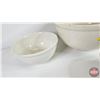 Image 2 : Stoneware Mixing Bowls (4) (Largest 13-1/4"Dia x 6-3/4"H)