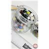 Image 3 : Marble Collection (3 Jars Full) (Variety) (Tallest Jar : 5-3/4"H)