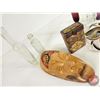 Image 2 : Collector Combo: Ceramic Décor Masks (2): Bud Vase; Vintage Cig Case; Wooden Décor Mask; etc