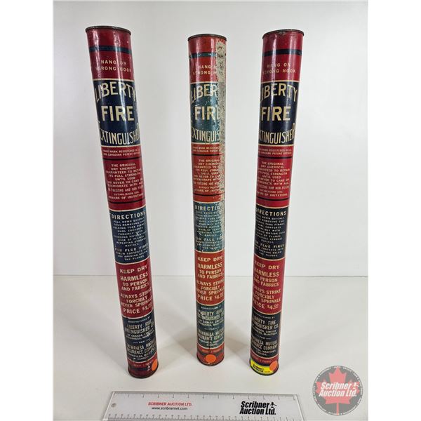 LIBERTY Fire Extinguishers (3) (Each Measure: 22"L)