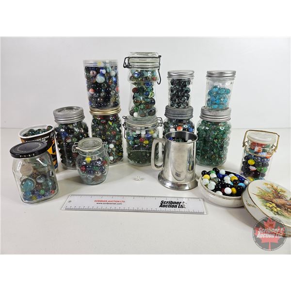 MARBLE COLLECTION !!! Variety in Jars & Stein & Tin