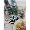Image 6 : MARBLE COLLECTION !!! Variety in Jars & Stein & Tin