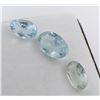Image 1 : 13.5 ct Certified Aquamarine Gemstone Parcel : Oval ($6,100 Appraisal) (Inv #SR002)
