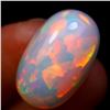Image 1 : 9.2 ct Certified Bright Flash Opal Gemstone Chaff Pattern : CAB ($6,750 Appraisal) (Inv #SR005)