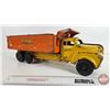 Image 1 : Pressed Steel Toy Dump Truck : LINCOLN (6-1/4"H x 7"W x 19"L)
