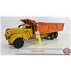 Image 2 : Pressed Steel Toy Dump Truck : LINCOLN (6-1/4"H x 7"W x 19"L)