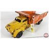 Image 3 : Pressed Steel Toy Dump Truck : LINCOLN (6-1/4"H x 7"W x 19"L)