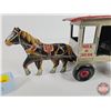Image 5 : Wind Up Tin Toy : MARX (Horse & Wagon) (Total Measures: 4-1/2"H x 4-1/4"W x 10"L)