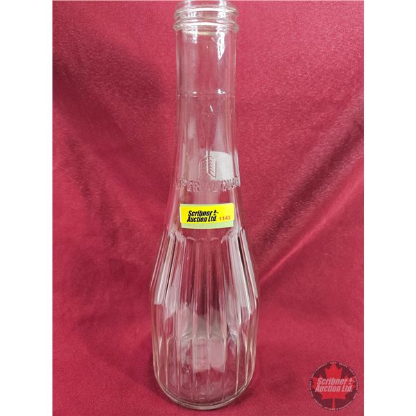 Glass Oil Imperial Quart Bottle (12-1/2"H)