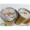 Image 5 : Shell Oil Quart Cans (3): AEROSHELL 65 (All FULL!) (6-1/2"H x 4"Dia)