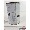 Image 2 : Shell Oil One Litre Can: AEROSHELL Oil W (FULL!) (6"H x 4"Dia)