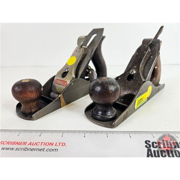 Stanley Planes (2): - No. 3 (Consignor Tag: Rosewood ~ c.1902 ~ Repaired) - No. 3 (Consignor Tag: c.