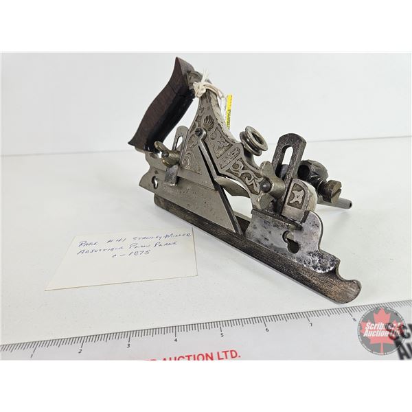 Stanley-Miller No. 41 : Adjustable Plow Plane (Consignor Tag: c.1875)